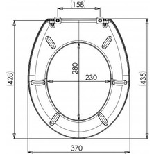 Luxwares 435X370 Nice Klozet Kapağı