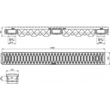 Luxwares 120X90X1000 Drenaj Kanalı Izgaralı