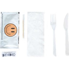 Alhas Lüks Plastik 6'lı Yemek Seti 100 Adet