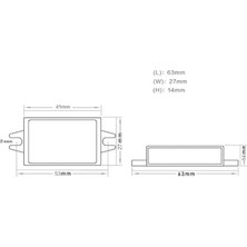Emay Center 12V Için 5V 3A 15W Dc Dc USB Converter Su Geçirmez Araba Uyumlu Konverter Dönüştürücü