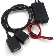 Emay Center 12V Için 5V 3A 15W Dc Dc USB Converter Su Geçirmez Araba Uyumlu Konverter Dönüştürücü
