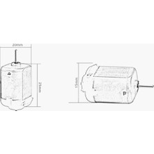 Emay Center 5 'li Dc Motor, Deney Motoru, 3V, 6V Motor Yüksek Devir Dinamo Motor