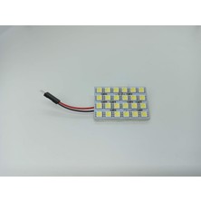 Güse Araç Içi Oto Aydınlatma Tepe Lambası 24 Smd 5050 LED Proje Panel Tavan Lamba 33-40 mm