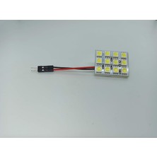 Güse Araç Içi Oto Aydınlatma Tepe Lambası 12 Smd 5050 LED Proje Panel Tavan Lamba 33-40MM