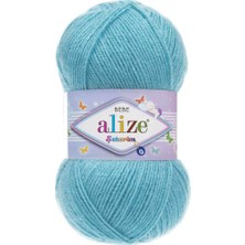 Alize Şekerim Bebe El Örgü Ipi Turkuaz 287