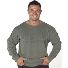 Big Sam Yeşil Rahat Kesim Sweatshirt Big Sam 4520