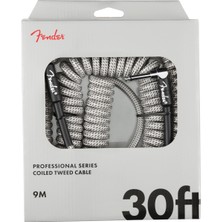 Fender Professional Series Coil Cable  White Tweed Enstrüman Kablosu - 9 Metre