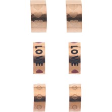 Modamugo Çelik Üçlü Kalpli Love Küpe - Rose