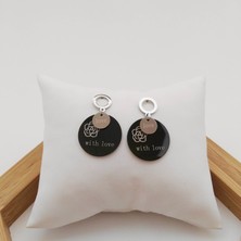 Modamugo Çelik With Love Sedef Küpe - Rodyum