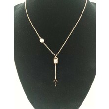 Modamugo Çelik Kolye Anahtarkilit Rose