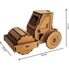 Robotik Şeyler Kendin Yap Silindir Eğitici Oyuncak Seti Boyanabilir Ahşap