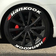 Abakus Lastik Yazısı Hankook 8adet Stiker Lastik Sticker