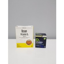 Ocean Vitamin D3 600 IU 20 ml + Nutraxin D3 Vıtamin 1000 IU 120'li