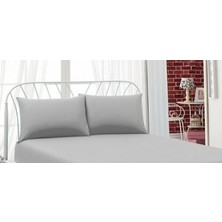 Gön Ev Tekstili 2 Adet Yastık Kılıfı Pamuk 50 x 70 cm Beyaz