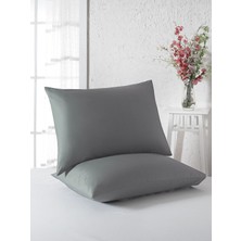 Gön Ev Tekstili 2 Adet Yastık Kılıfı Pamuk 50 x 70 cm Beyaz