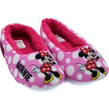 Minnie Mouse Kız Çocuk Pembe Ev Babeti Panduf