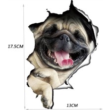 TSC Sevimli Köpek Araba Oto Sticker Yapıştırma Tip3