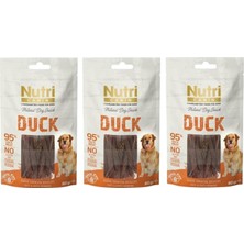 Nutri Canin Duck 3 Adet %95 Ördek Etli Köpek Ödülü 80 gr