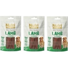 Nutri Canin Lamb Strıpes 3 Adet %94 Kuzulu Köpek Ödülü 80 gr