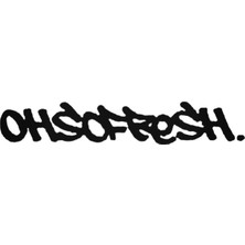Universal Oh So Fresh Sticker Araba Oto Arma Duvar Sticker Ev Dekoratif Çıkartma 20 x 20 cm Beyaz
