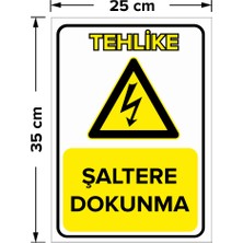 Mıgnatıs - Şaltere Dokunma Levhası - Dekote Malzeme 25X35Cm
