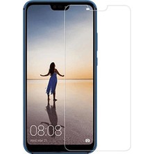 Kzy Huawei P20 Lite Temperli Ekran Koruyucu Cam Şeffaf