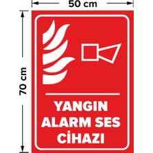 Mıgnatıs - Yangın Alarm Ses Cihazı Levhası - Dekote Malzeme 50X70Cm