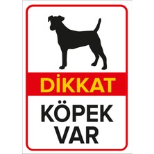 Mıgnatıs - Dikkat Köpek Var Levhası Rottweiler - Dekote Malzeme 25X35Cm