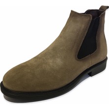 Erkek Deri Kum Rengi Bot