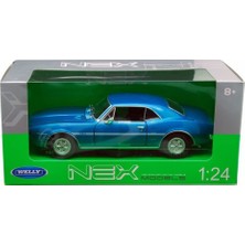 Welly 1:24 1967 Pontiac Firebird Mavi Model Metal Araba