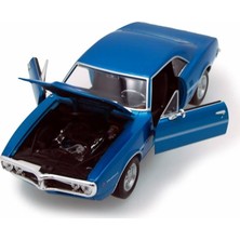 Welly 1:24 1967 Pontiac Firebird Mavi Model Metal Araba