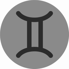 Sticker Atölyesi Gemini Ikizler Burç Zodiac Sticker - 30015