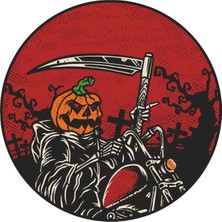 Sticker Atölyesi Hallorider - Halloween Sticker - 14204