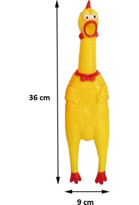 Carino Öten Tavuk Köpek Oyuncağı Large 36 cm