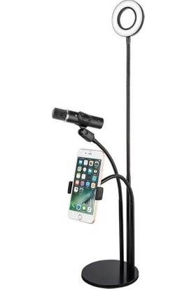 Nar Market Set Cep Telefonu & Mikrofon Tutucu ve Selfie Işığı (3in1)