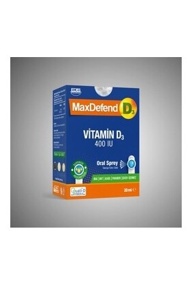 Edis Pharma Maxdefend Vitamin D3 400IU Oral Sprey 20 ml