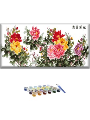 Carmen Japon Çiçeği Sayılarla Boyama Seti 30 x 60 cm