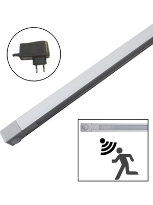 Smartline Dahili Hareket Sensörlü (Pır) Slim LED Bar (50cm 6500 Kelvin) - Komple Set