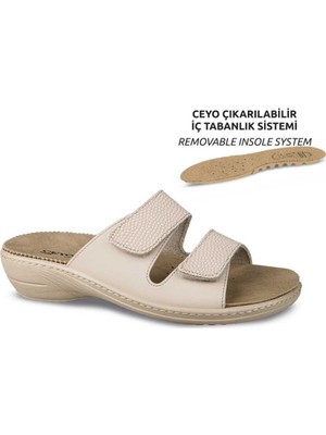 Ceyo 9855-11 Camel Anatomik Kadın Terlik
