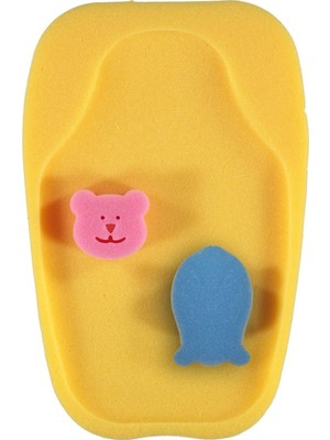 Bibaby Kız Erkek Bebek Yumuşak Banyo Küvet Içi Sünger Sarı