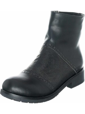 Costo Shoes K131-1 Siyah Büyük Numara Kadın Bot