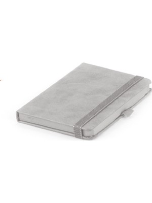 Pigado Termo Lastikli Kalem Tutuculu Deri Mini Not Defteri Gri