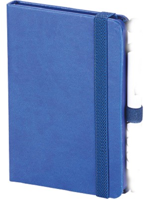 Pigado Termo Lastikli Kalem Tutuculu Deri Mini Not Defteri Mavi