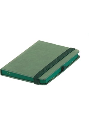 Pigado Termo Lastikli Kalem Tutuculu Deri Mini Not Defteri Yeşil