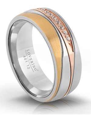 Lovering LVR401B Kadın Çelik Yüzük