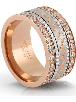 Lovering LVR504B Kadın Çelik Yüzük