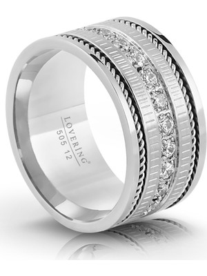 Lovering LVR505B Kadın Çelik Yüzük