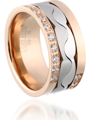 Lovering LVR506B Kadın Çelik Yüzük