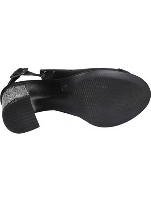 Pierre Cardin PC-6305 Siyah Kadın Topuklu Ayakkabı