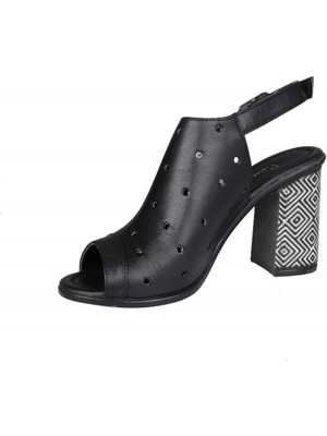 Pierre Cardin PC-6305 Siyah Kadın Topuklu Ayakkabı